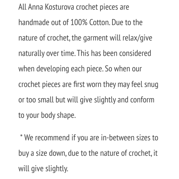 Anna Kosturova Crochet Dream Catcher Swim Cover White S - Picture 12 of 16